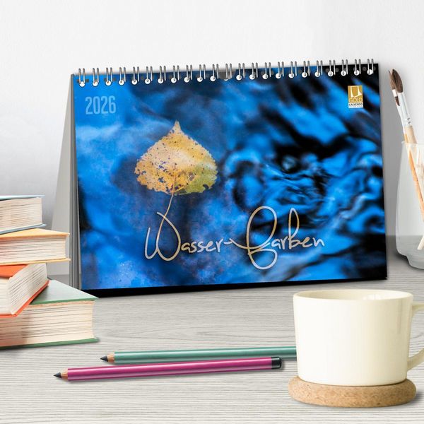 Produktbild: Wasser-Farben (Tischkalender 2026 DIN A5 quer), CALVENDO Monatskalender
