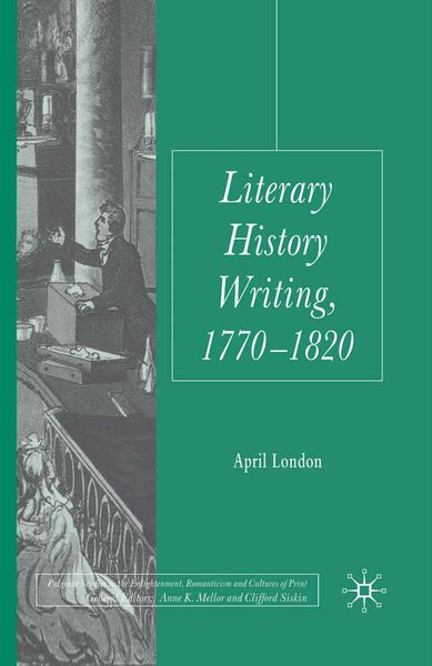 Produktbild: Literary History Writing, 1770-1820