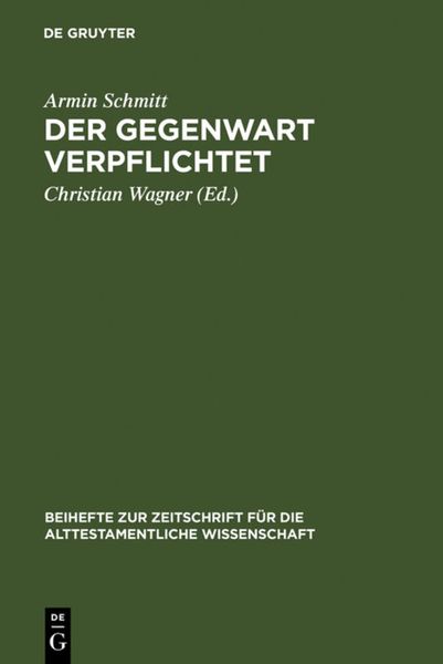 Produktbild: Der Gegenwart verpflichtet