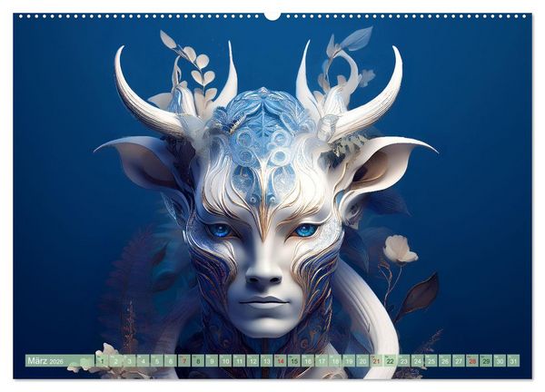 Produktbild: Bionische Lebewesen - Von der Natur inspirierte Menschen der Zukunft (hochwertiger Premium Wandkalender 2026 DIN A2 quer), Kunstdruck in Hochglanz