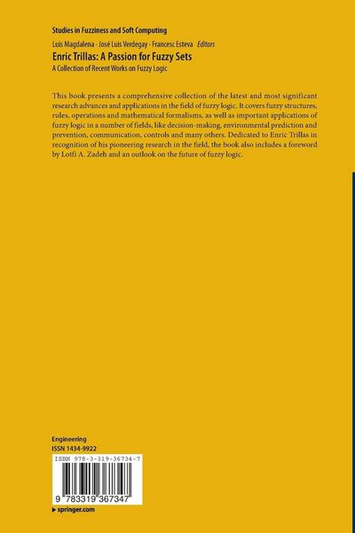 Produktbild: Enric Trillas: A Passion for Fuzzy Sets