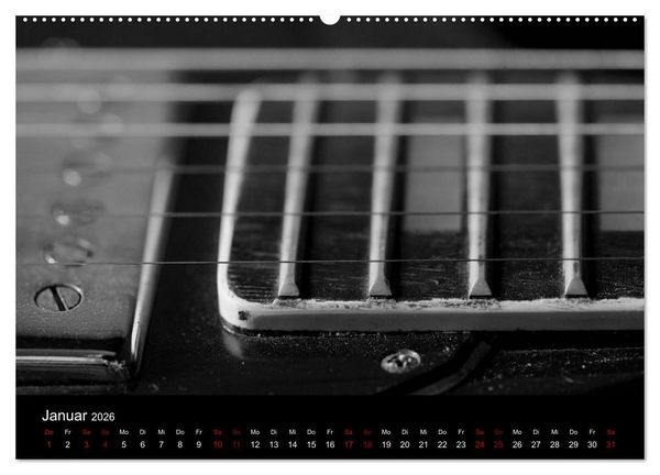 Produktbild: Regelwerke - Details alter E-Gitarren (Wandkalender 2026 DIN A2 quer), CALVENDO Monatskalender