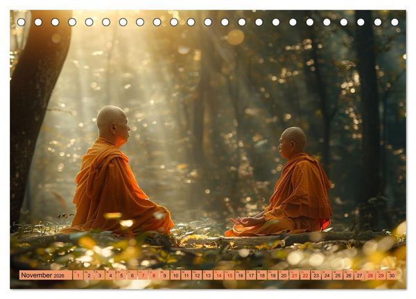 Produktbild: Komm mit in die Stille (Tischkalender 2026 DIN A5 quer), CALVENDO Monatskalender
