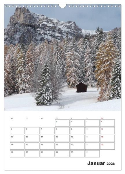 Produktbild: Alta Badia &ndash; Traumlandschaft f&uuml;r Bergsteiger und Wanderer (Wandkalender 2026 DIN A3 hoch), CALVENDO Monatskalender
