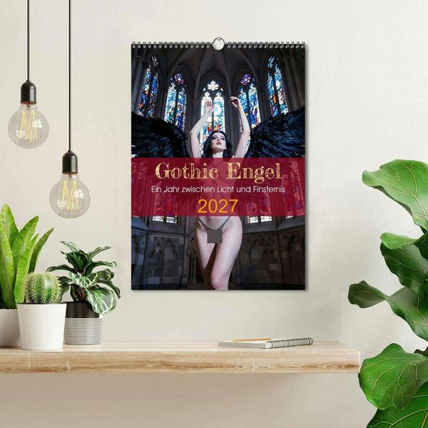 Produktbild: Gothic Engel (Wandkalender 2027 DIN A3 hoch), CALVENDO Monatskalender