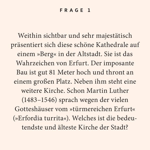 Produktbild: Erfurt-Quiz