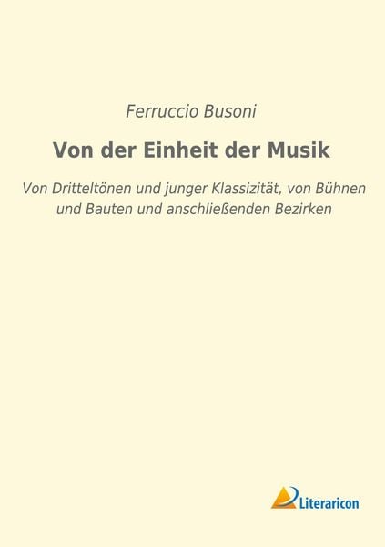 Produktbild: Von der Einheit der Musik