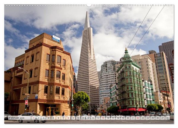 Produktbild: Kalifornien - USA - San Francisco (Wandkalender 2026 DIN A2 quer), CALVENDO Monatskalender