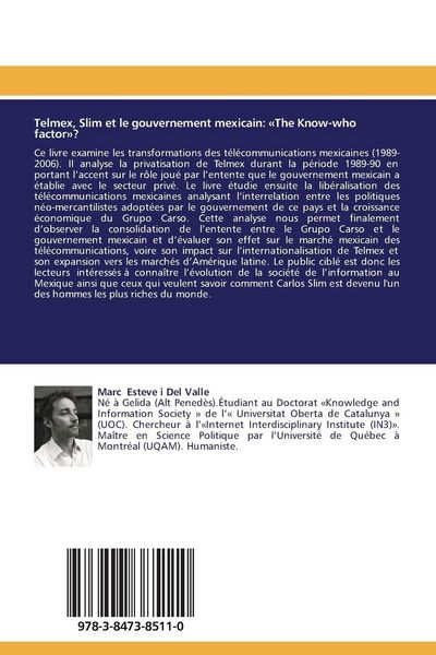 Produktbild: Telmex, Slim et le gouvernement mexicain: 'The Know-who factor'?