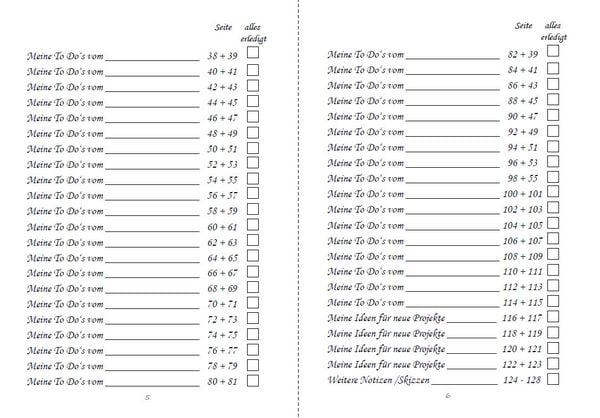 Produktbild: Mein To Do Listen Organizer