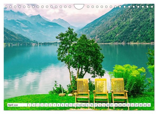 Produktbild: Rh&auml;tische Bahn - Fahrt durch die B&uuml;ndner Alpen (Wandkalender 2026 DIN A4 quer), CALVENDO Monatskalender