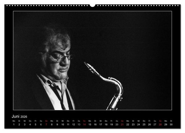 Produktbild: Jazz onstage (Wandkalender 2026 DIN A2 quer), CALVENDO Monatskalender