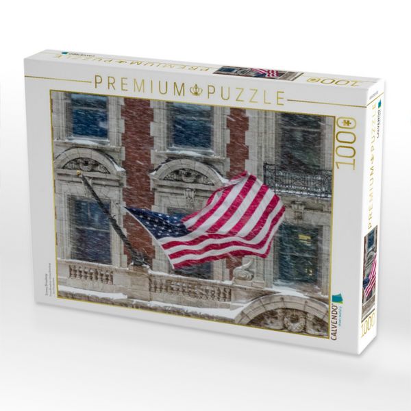 Produktbild: CALVENDO Puzzle Snowy Broadway | 1000 Teile Lege-Gr&ouml;&szlig;e 64x48cm Foto-Puzzle f&uuml;r gl&uuml;ckliche Stunden