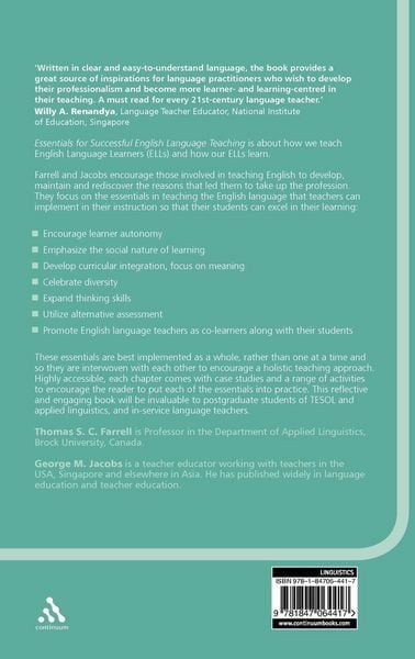 Produktbild: Essentials for Successful English Language Teaching