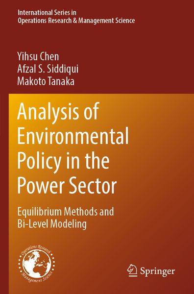 Produktbild: Analysis of Environmental Policy in the Power Sector