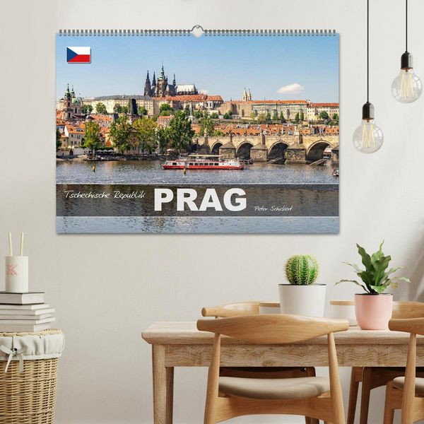 Produktbild: Tschechische Republik - Prag (Wandkalender 2026 DIN A2 quer), CALVENDO Monatskalender