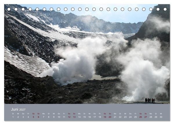 Produktbild: Kamtschatka - Vulkane, Asche, Eis (Tischkalender 2027 DIN A5 quer), CALVENDO Monatskalender