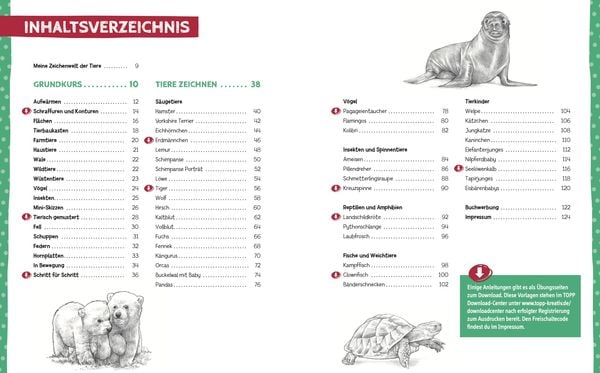 Produktbild: Die Kunst des Zeichnens f&uuml;r Kinder Zeichenschule - Tiere