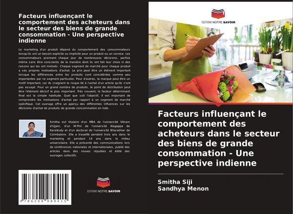 Produktbild: Facteurs influen&ccedil;ant le comportement des acheteurs dans le secteur des biens de grande consommation - Une perspective indienne