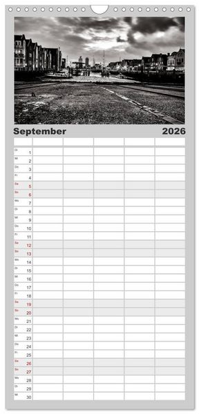 Produktbild: Familienplaner 2026 - Ein Blick auf Husum mit 5 Spalten (Wandkalender, 21 x 45 cm) CALVENDO