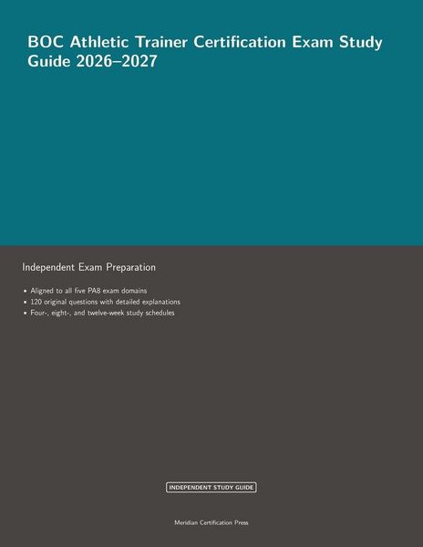Produktbild: BOC Athletic Trainer Certification Exam Study Guide 2026-2027