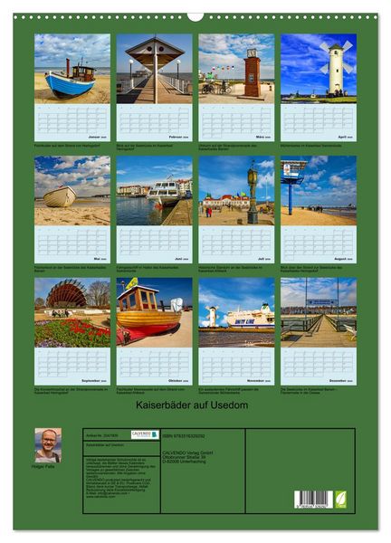 Produktbild: Kaiserb&auml;der auf Usedom (Wandkalender 2026 DIN A2 hoch), CALVENDO Monatskalender