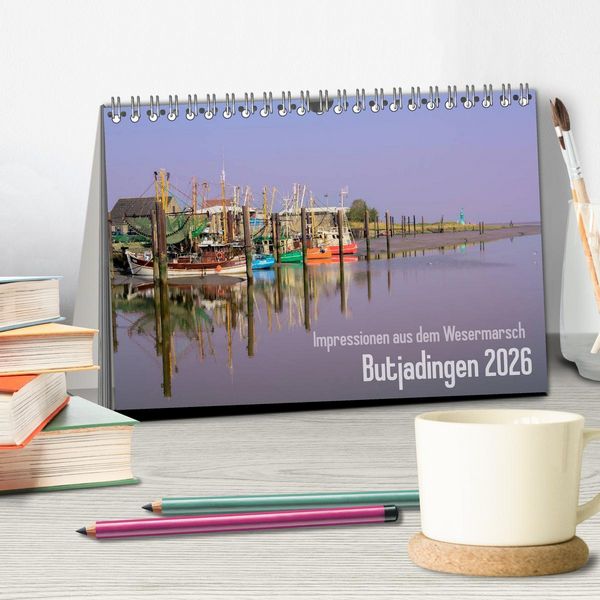 Produktbild: Impressionen aus dem Wesermarsch - Butjadingen 2026 (Tischkalender 2026 DIN A5 quer), CALVENDO Monatskalender
