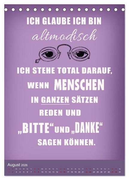 Produktbild: B&uuml;ro und so ... (Tischkalender 2026 DIN A5 hoch), CALVENDO Monatskalender