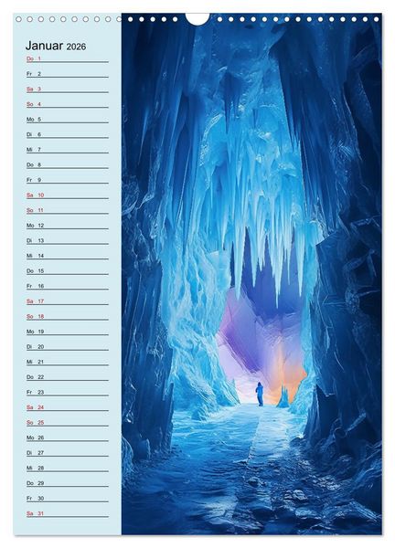 Produktbild: Von oben und unten (Wandkalender 2026 DIN A3 hoch), CALVENDO Monatskalender