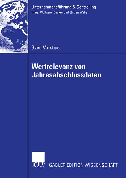 Wertrelevanz von Jahresabschlussdaten, Taschenbuch von Sven Vorstius, Deutscher Universitätsverlag, 9783824482474