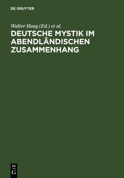 Produktbild: Deutsche Mystik im abendl&auml;ndischen Zusammenhang