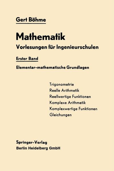 Produktbild: Elementar-mathematische Grundlagen