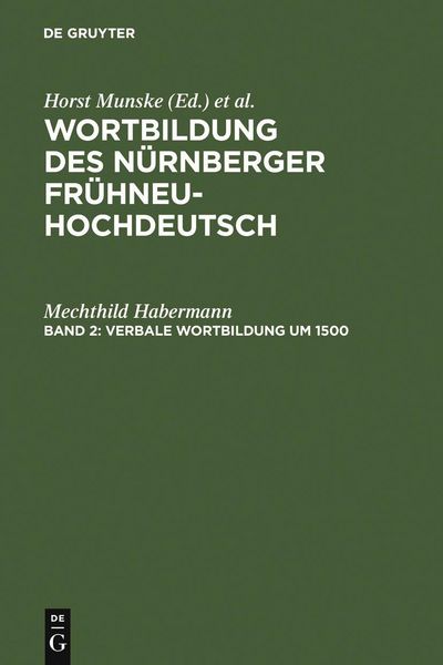 Produktbild: Verbale Wortbildung um 1500