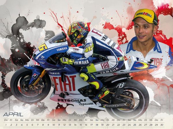 Produktbild: Rossi - eine Legende Artwork Edition Kalender 2027
