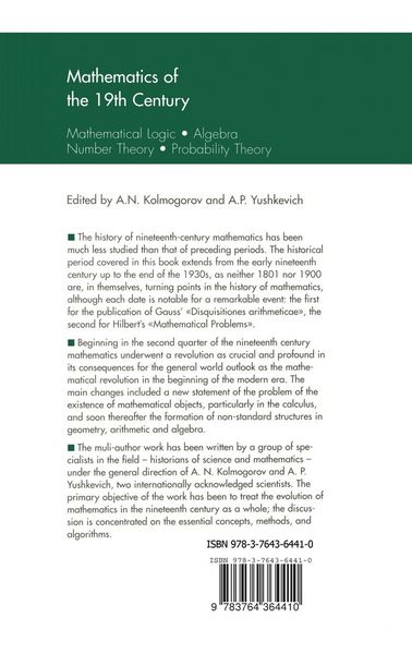 Produktbild: Mathematics of the 19th Century