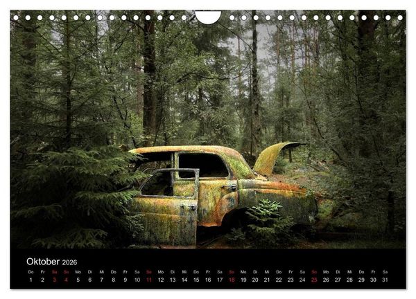 Produktbild: Automobile im Herbst (Wandkalender 2026 DIN A4 quer), CALVENDO Monatskalender