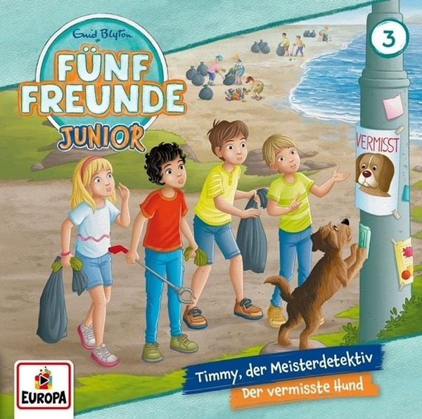 Fünf Freunde Junior 03: Timmy, der Meisterdetektiv / Der vermisste Hund - Enid Blyton, CD, 0196588446627