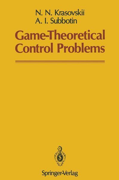 Produktbild: Game-Theoretical Control Problems