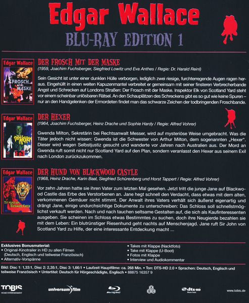 Produktbild: Edgar Wallace Edition 1 [3 BRs]