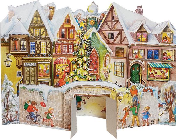 Produktbild: Adventskalender zum Aufstellen "An der Mauer"