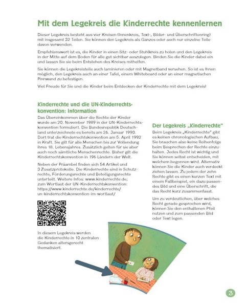 Produktbild: Die Kinderrechte. Ein Legekreis f&uuml;r die Grundschule in 10 Bildern