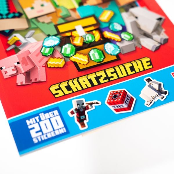 Produktbild: Minecraft Stickerbuch Schatzsuche