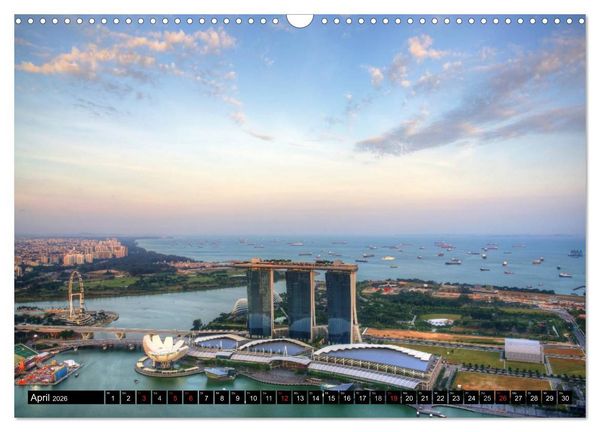 Produktbild: Singapur - Einzigartige Skylines (Wandkalender 2026 DIN A3 quer), CALVENDO Monatskalender