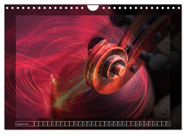 Produktbild: Instrumententr&auml;ume - Die Geige (Wandkalender 2026 DIN A4 quer), CALVENDO Monatskalender