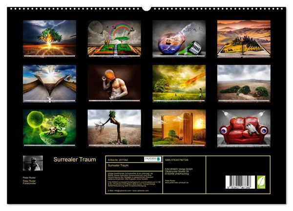 Produktbild: Surrealer Traum (hochwertiger Premium Wandkalender 2026 DIN A2 quer), Kunstdruck in Hochglanz