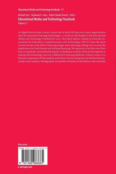 Produktbild: Educational Media and Technology Yearbook