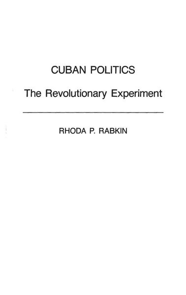 Produktbild: Cuban Politics
