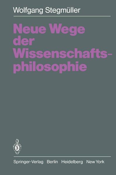Produktbild: Neue Wege der Wissenschaftsphilosophie