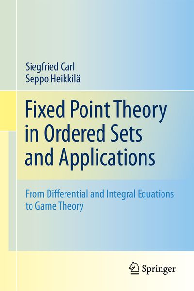 Produktbild: Fixed Point Theory in Ordered Sets and Applications