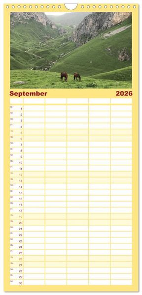Produktbild: Familienplaner 2026 - Armenien - Ein wundersch&ouml;nes Naturerlebnis. mit 5 Spalten (Wandkalender, 21 x 45 cm) CALVENDO
